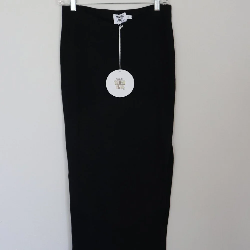 Princess Polly Black Midi Skirt - Sleek High Waist